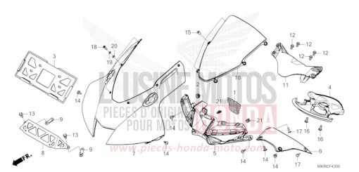 UPPER COWL CBR1000STR de 2024